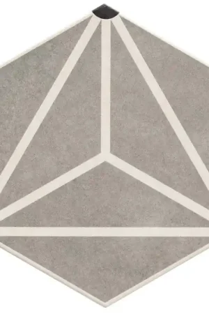 Carrelage OSAKA GREY 28,5x33 cm effet carreaux ciment Prix Réduit